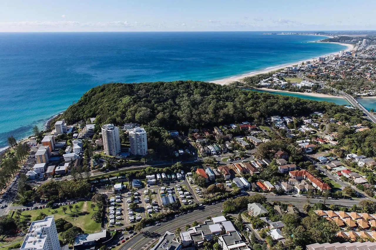 Burleigh Beach Tourist Park location