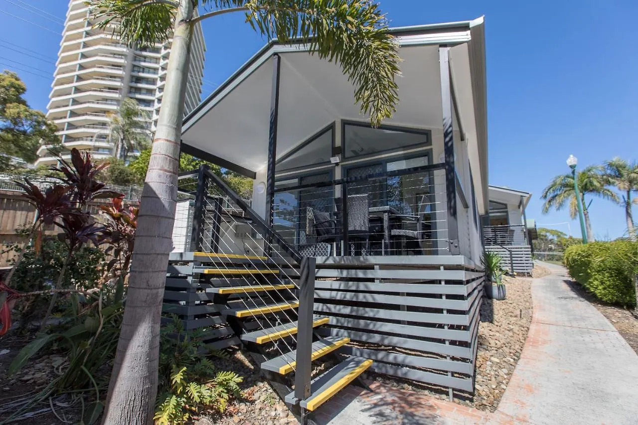 ** Camping Burleigh Beach Tourist Park Gold Coast Australië
